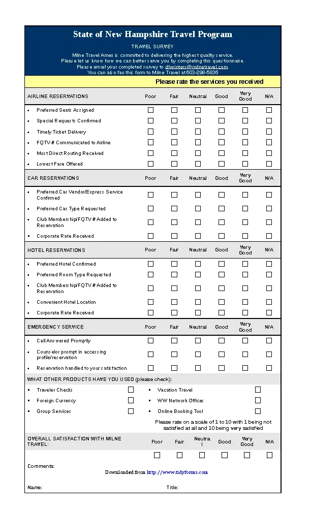 General Survey Form 4 - PDFSimpli