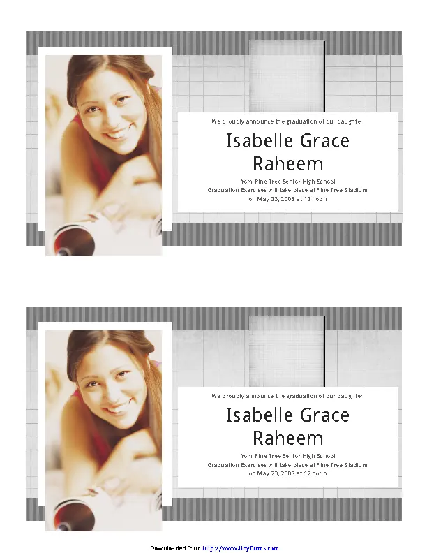 Graduation Announcement Template 1 - PDFSimpli