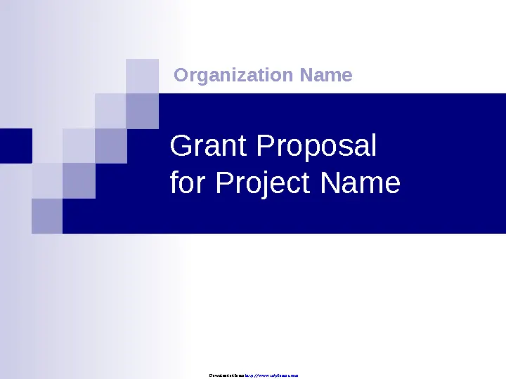 grant proposal presentation