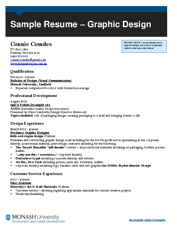 Graphic Artist Resume PDFSimpli Graphic Artist Resume PDFSimpli
