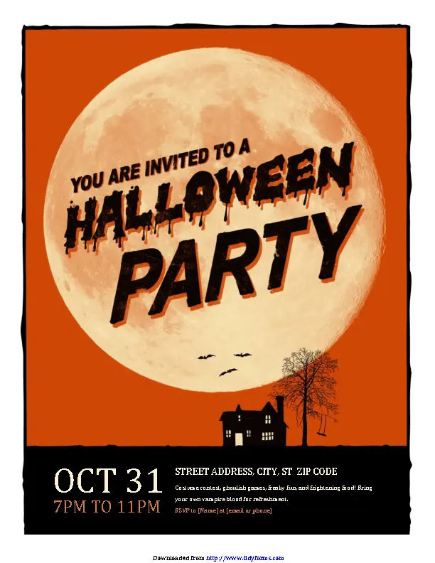 Halloween Event Flyer Template - PDFSimpli