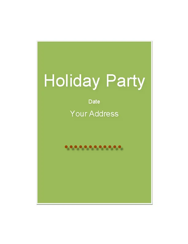 Holiday Special Party Invitation