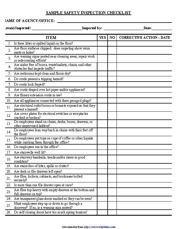 Checklists Archives Page 11 Of 18 PDFSimpli