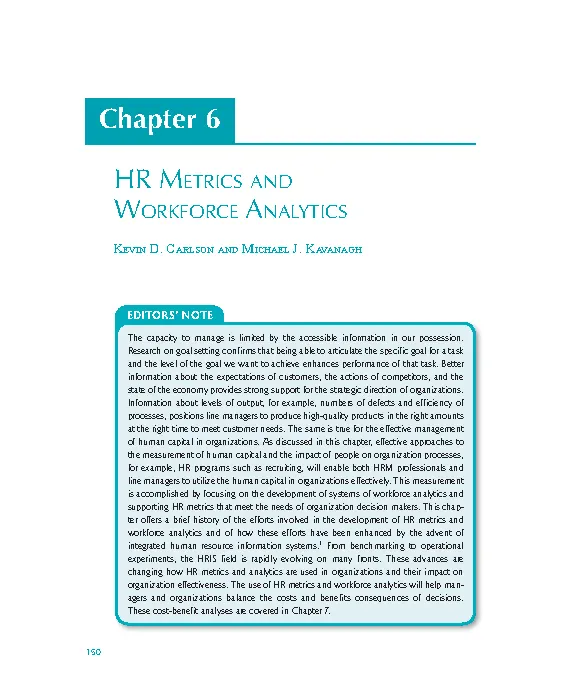 Hr Metrics And Workforce Analytics