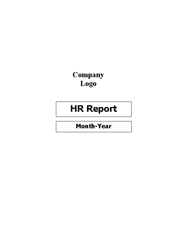 Hr Monthly Report Template