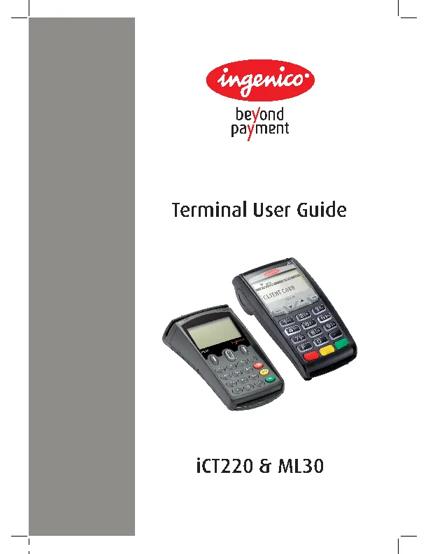 Ingenico Users Manual Sample Pdfsimpli