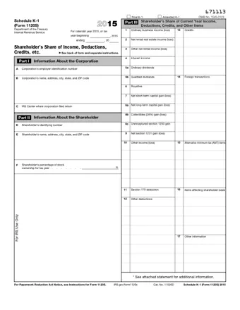 irs form 1120s 2015
