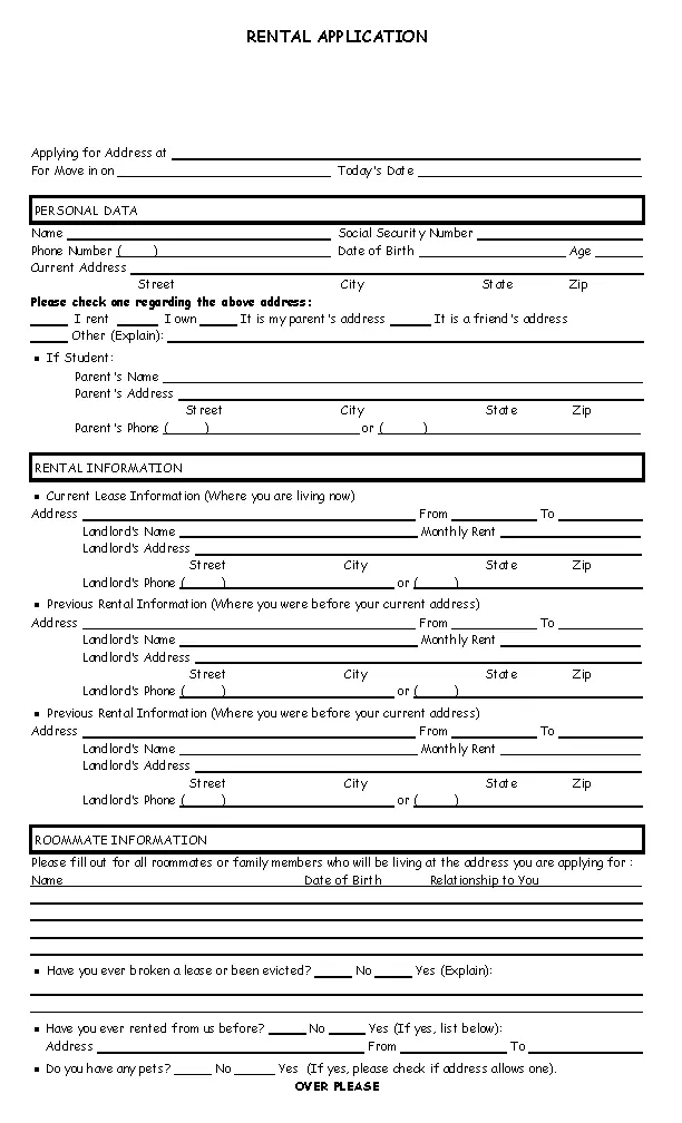 kansas rental application form - PDFSimpli