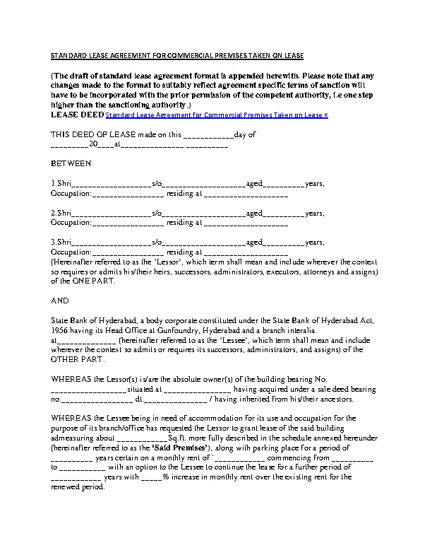 Lease Agreement Template - PDFSimpli