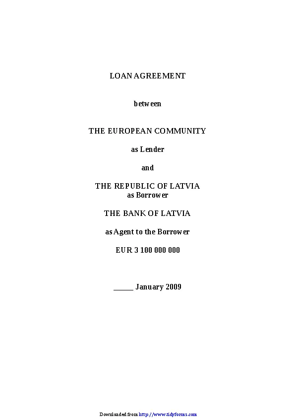 Loan Agreement Template 2