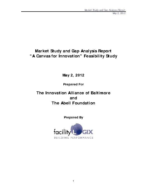 Market Study And Gap Analysis Report