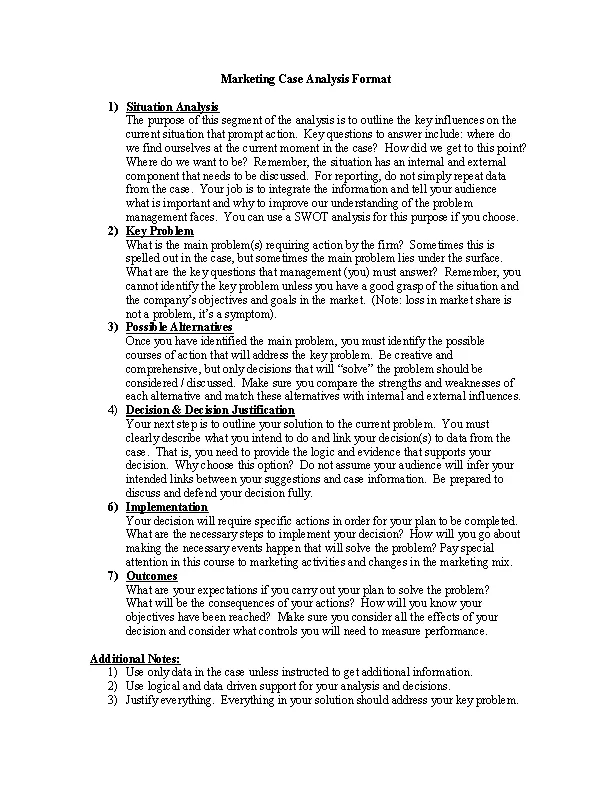 Marketing Case Study Analysis Format.webp