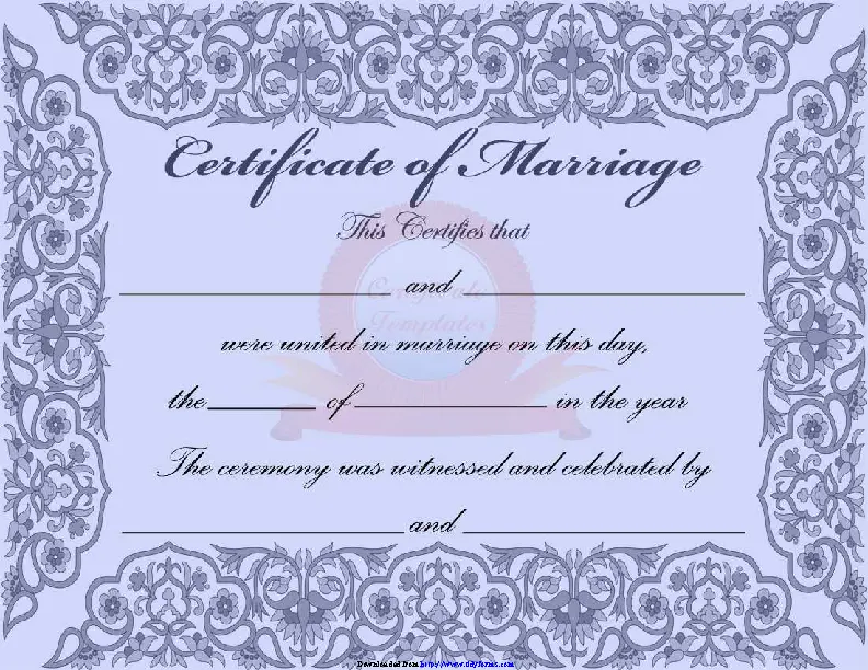 Marriage Certificate 2