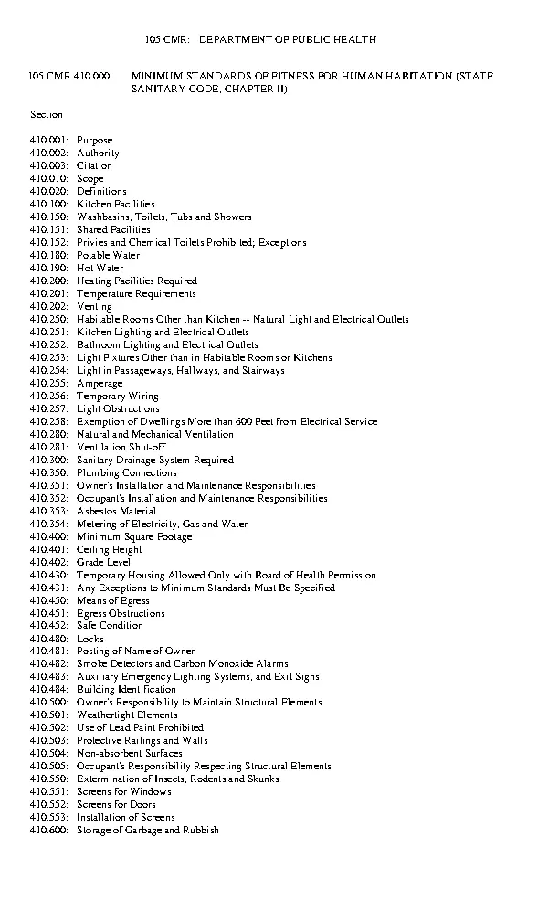 massachusetts state sanitary code chapter 2 PDFSimpli