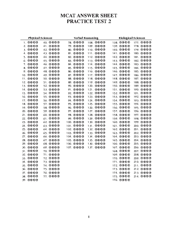 Mcat Sample Questions Template 3 - PDFSimpli