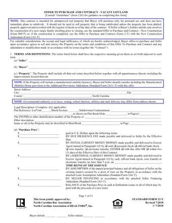 NC Offer to Purchase and Contract 2-T PDF