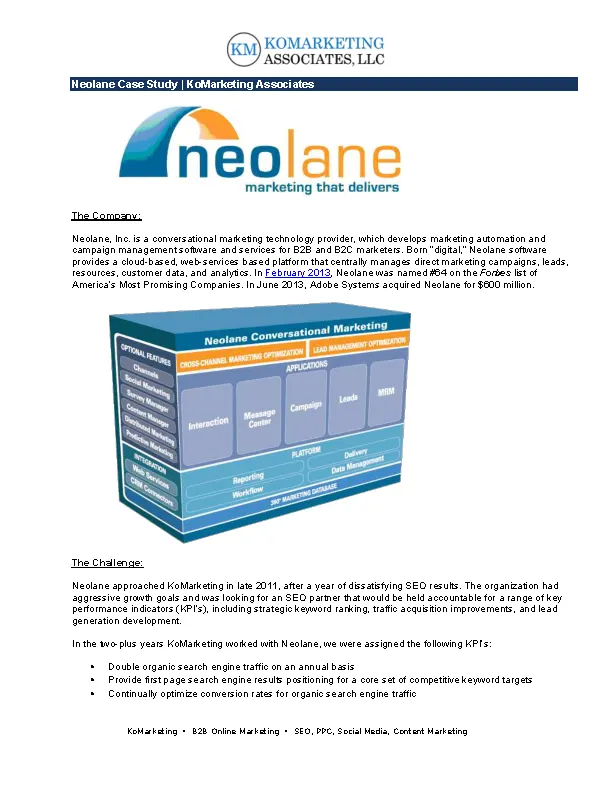Neolane Marketing Case Study