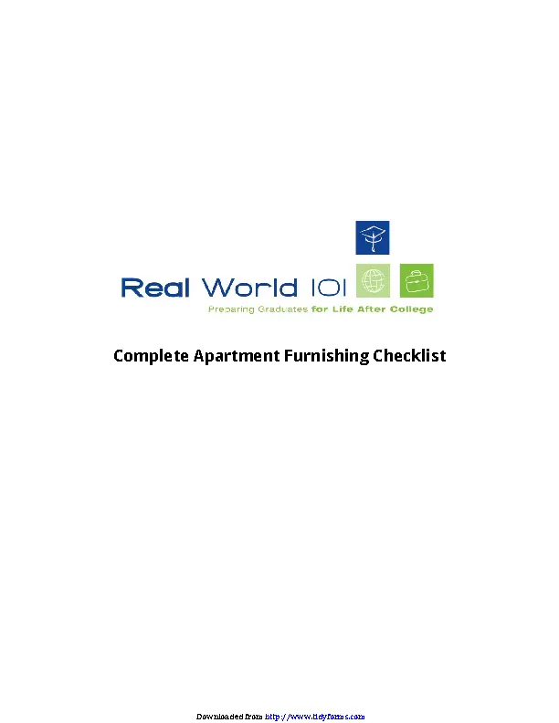 New Apartment Checklist 1