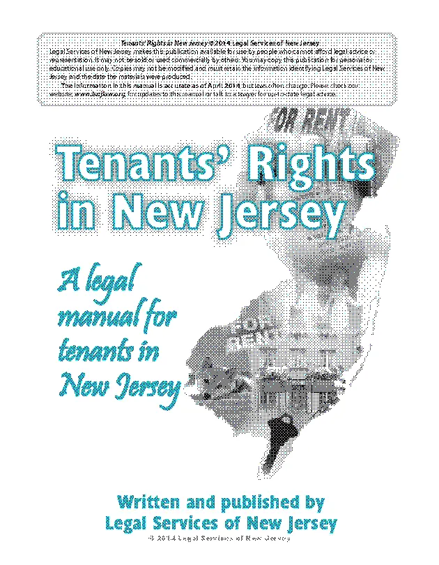 New Jersey Tenants Rights Handbook
