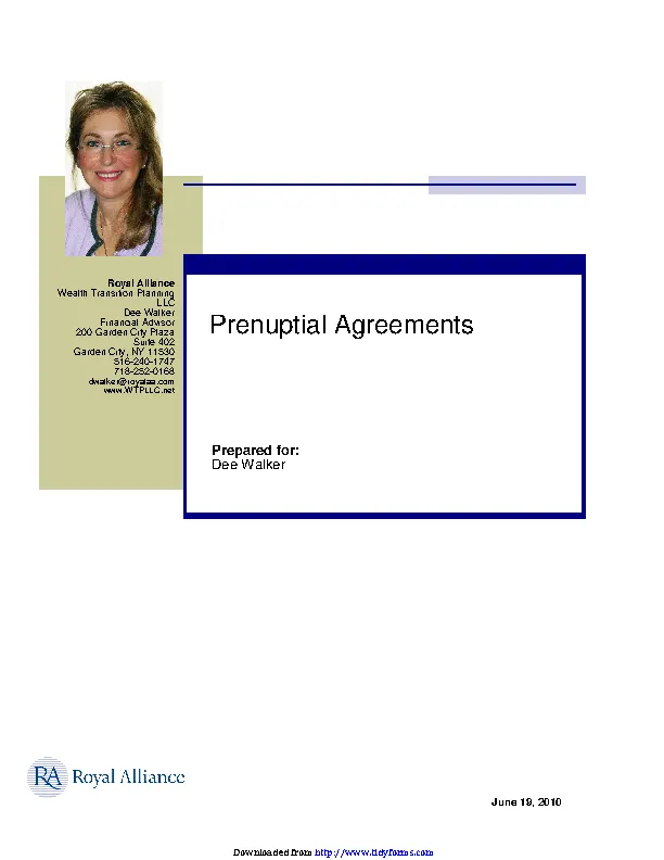 New York Prenuptial Agreement Sample