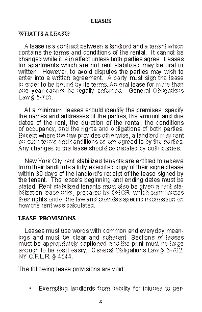 New York Tenants Rights Guide Page 4