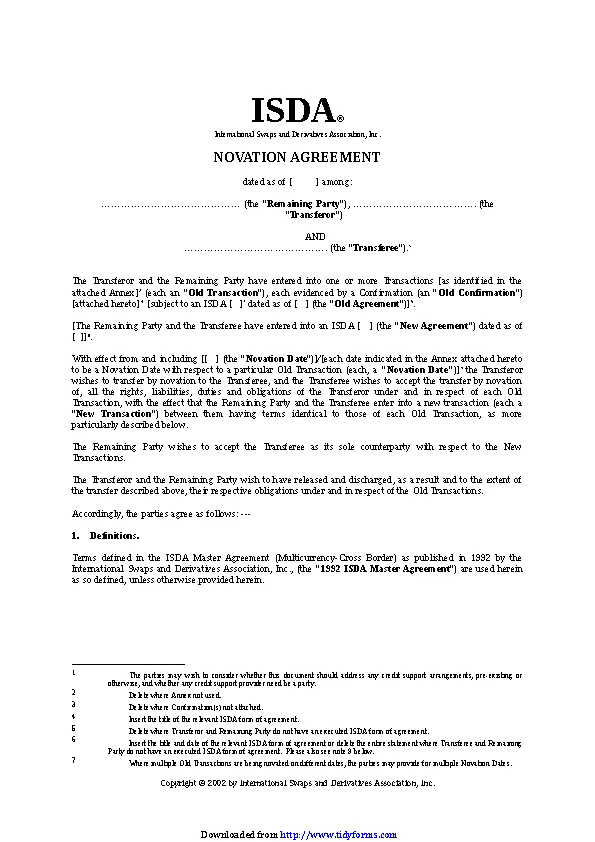 Novation Agreement 3