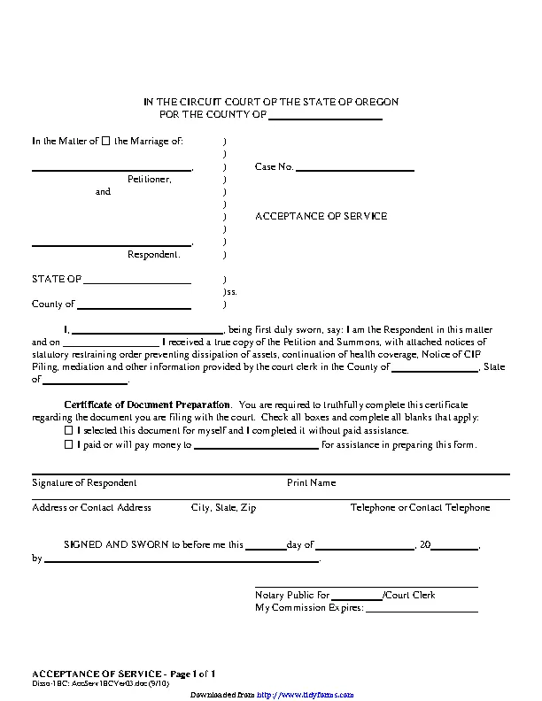 oregon-acceptance-of-service-form-pdfsimpli