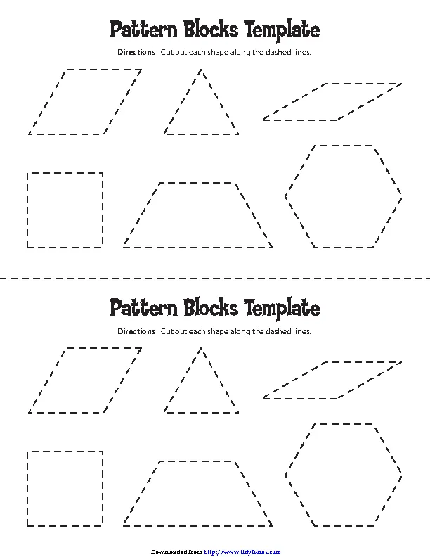 Pattern Block Template 2 - PDFSimpli