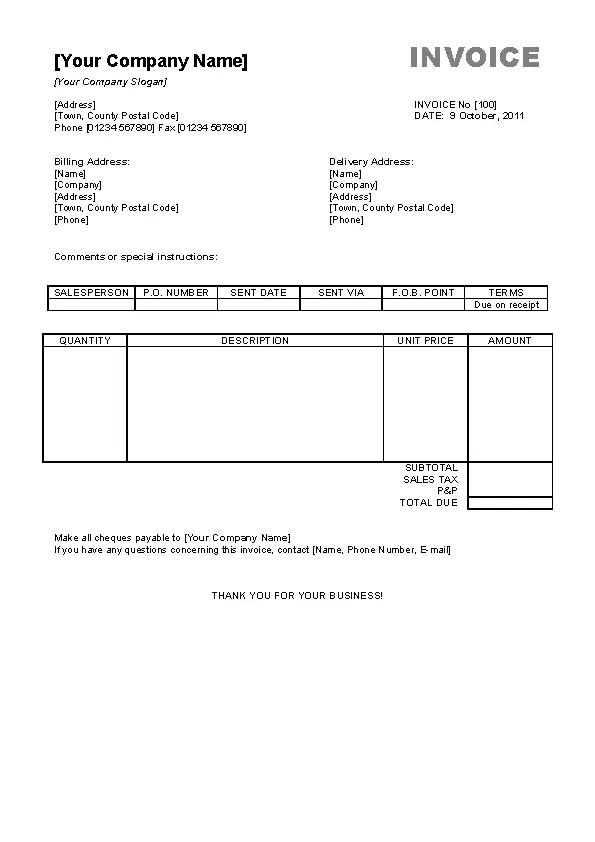 Pdf Invoiceberry Invoice Template 31 - PDFSimpli