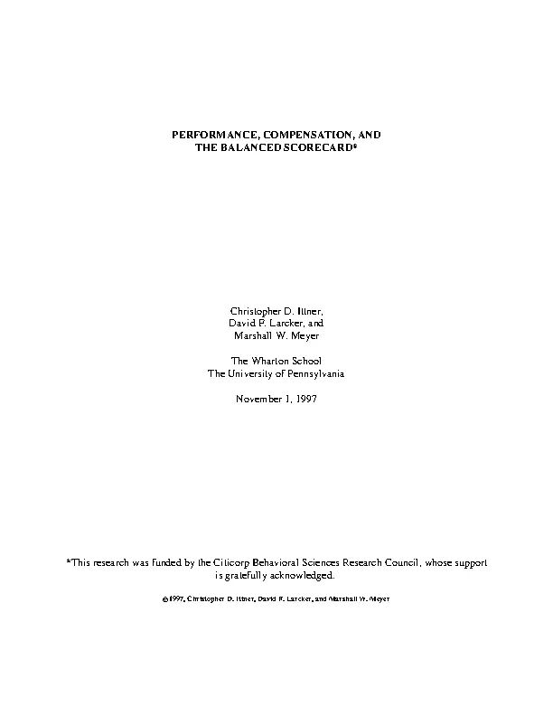 The Balanced Scorecard For Executive Compensation - edw92cm