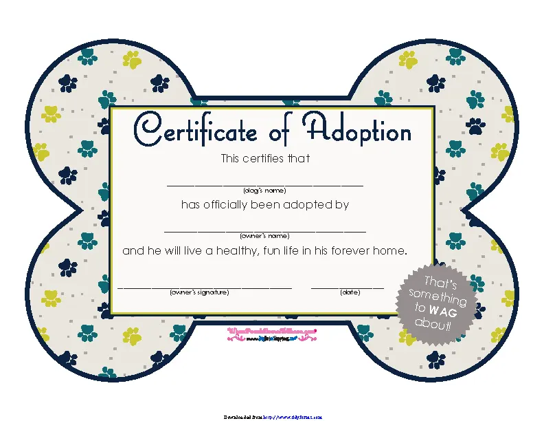 Pet Adoption Certificate PDFSimpli   Pet Adoption Certificate.webp