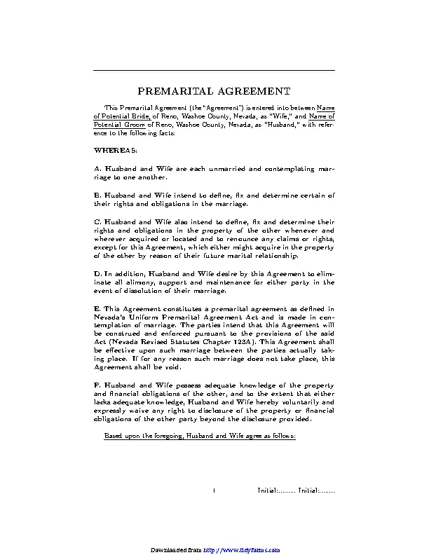 Prenuptial Agreement 2