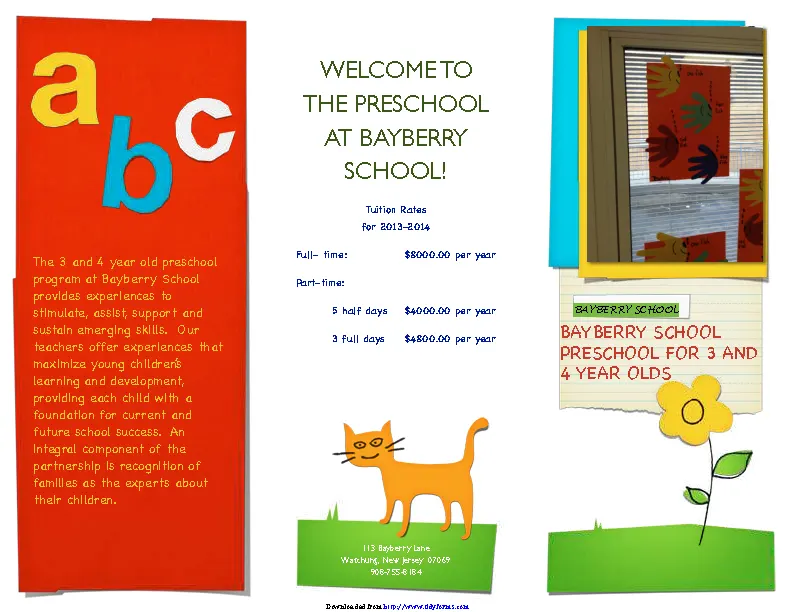 Preschool Brochure 1
