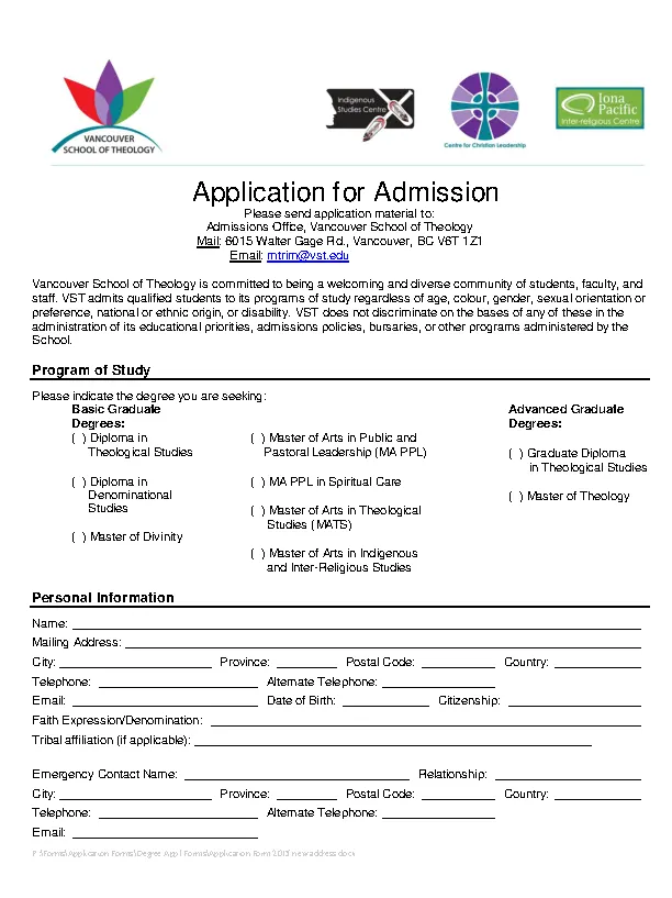 Printable Diploma School Application For Admission Free Download