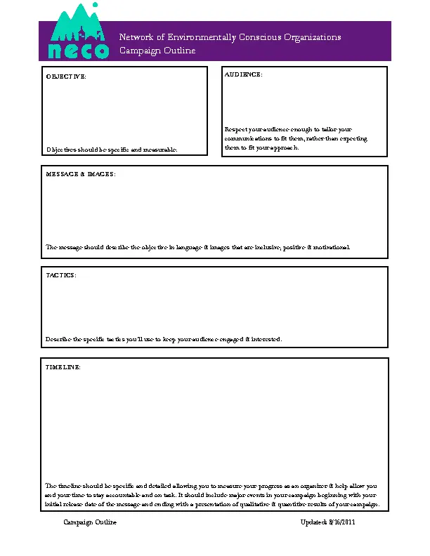 Project Outline Template