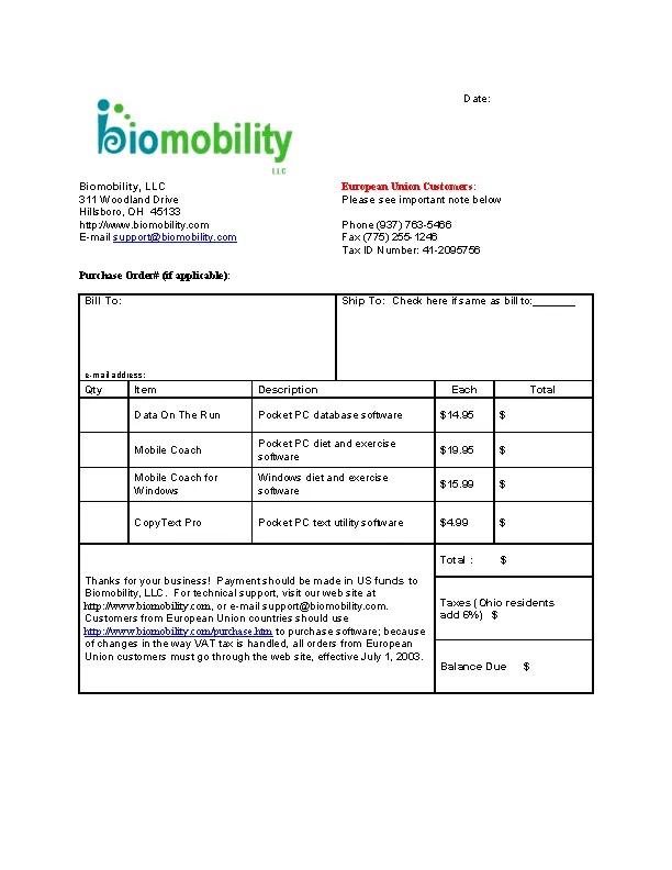 Purchase Invoice Template - PDFSimpli