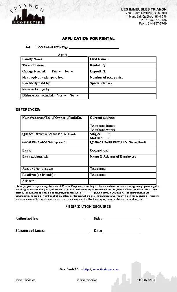 Quebec application for rental form pdfsimpli