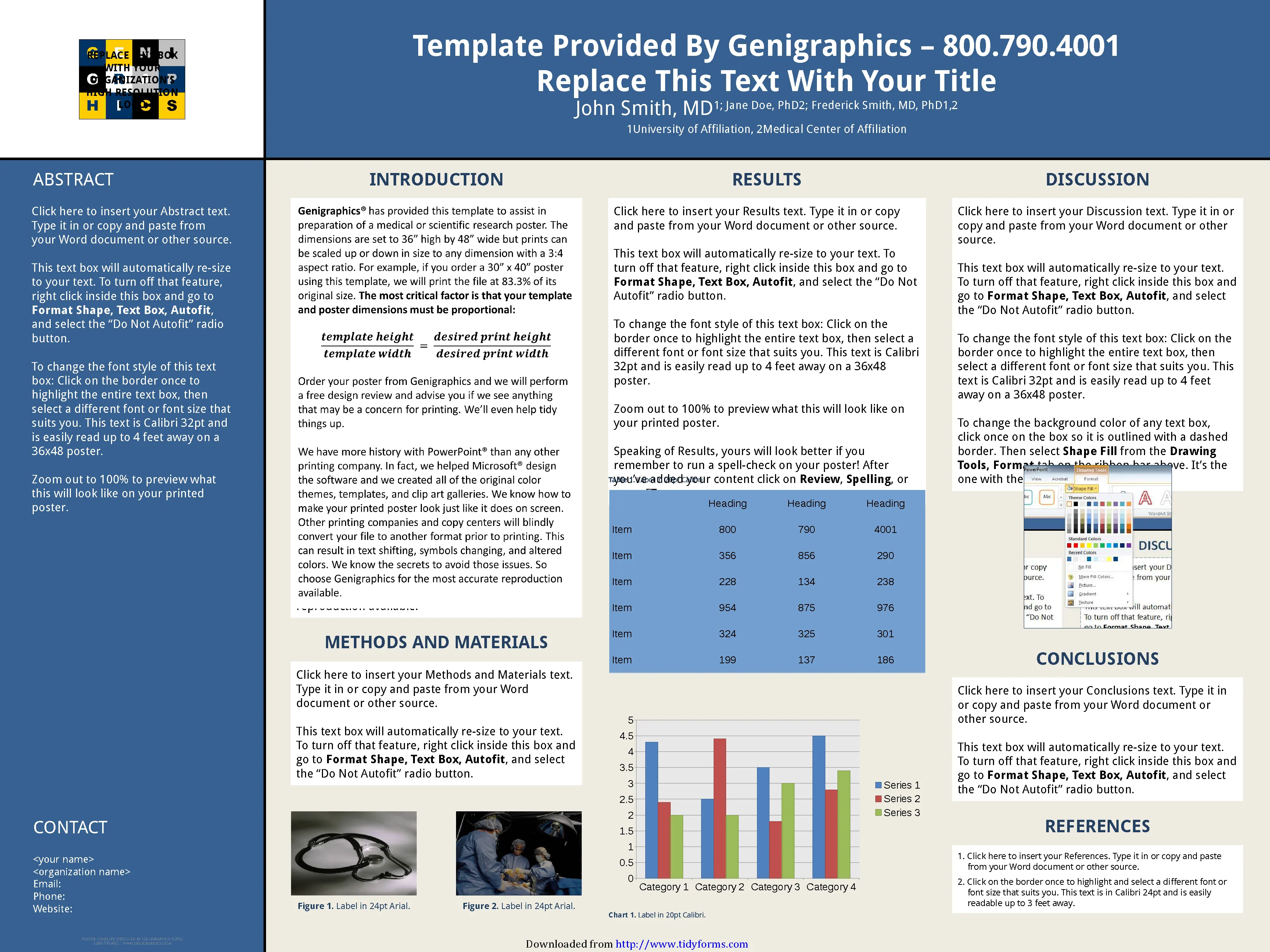 Research Poster Template With Abstract Sidebar 48 36