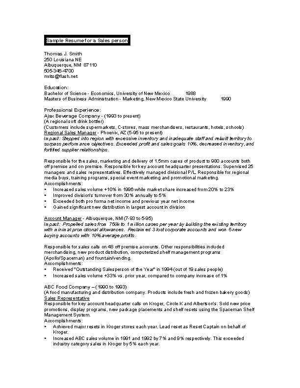 Sales Merchandiser Resume - PDFSimpli