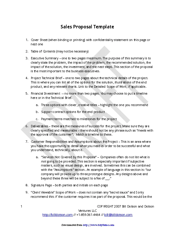 Sales Proposal Template 2 PDFSimpli