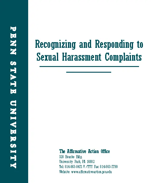 Sample Sexual Harassment In The Workplace Complaint Letter Pdf Pdfsimpli