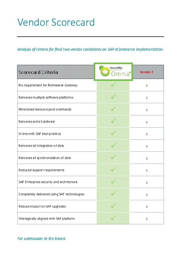 Sample Vendor Assessment Scorecard PDFSimpli