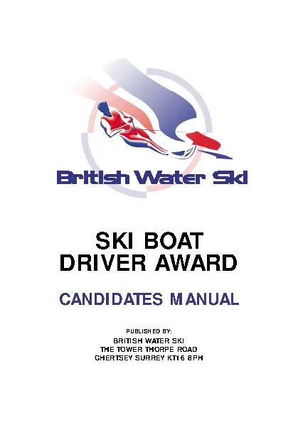 Ski Boat Driver Award