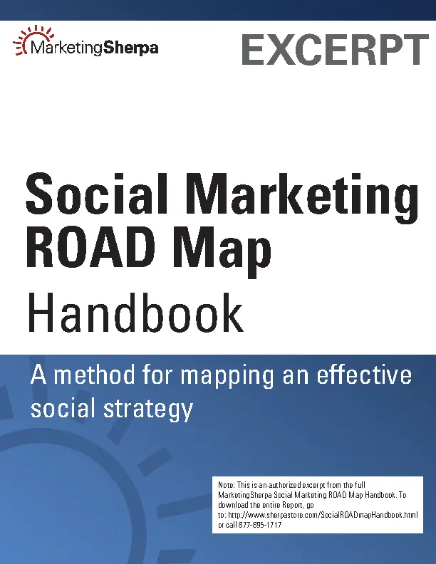 Social Marketing Road Map Handbook