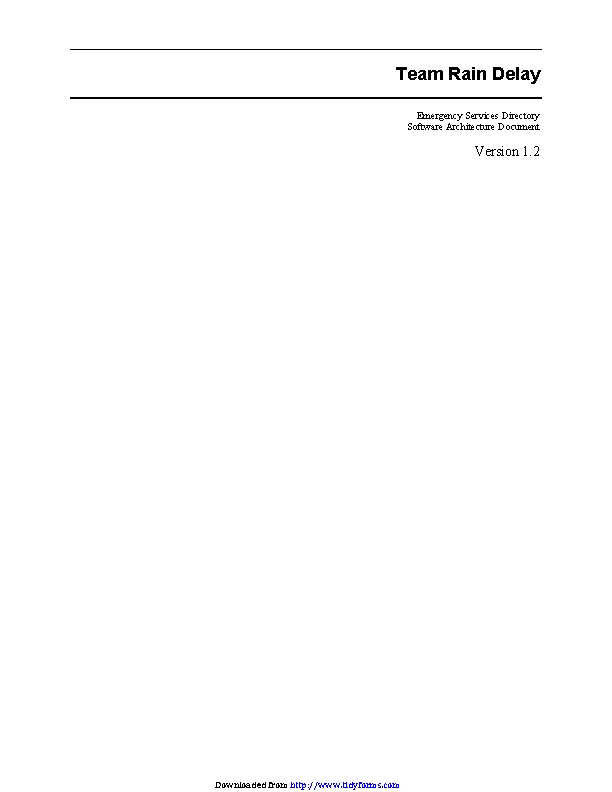Software Architecture Document 1