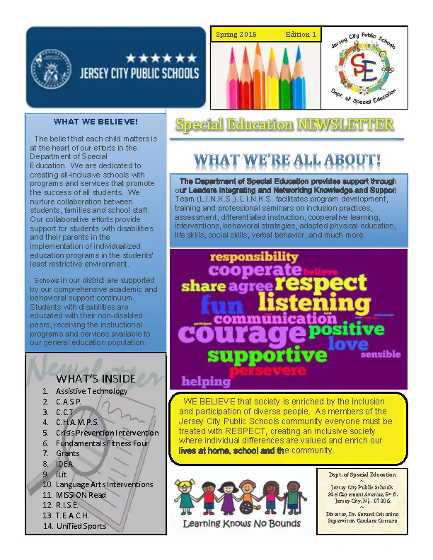 Special Education Newsletter
