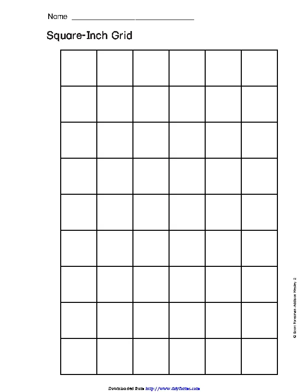 Square Inch Grid