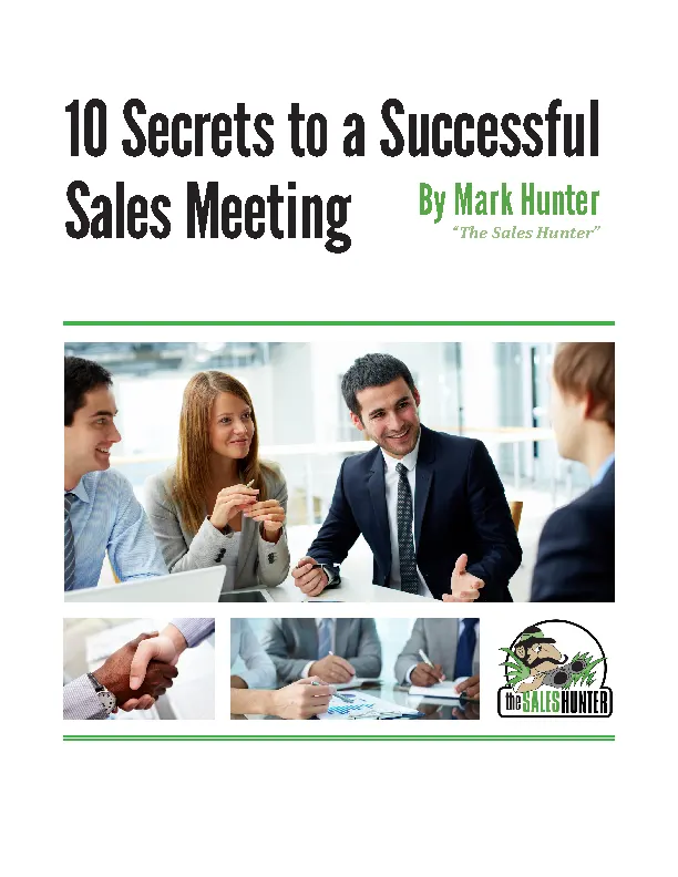 Steps For Sales Meeting Agenda