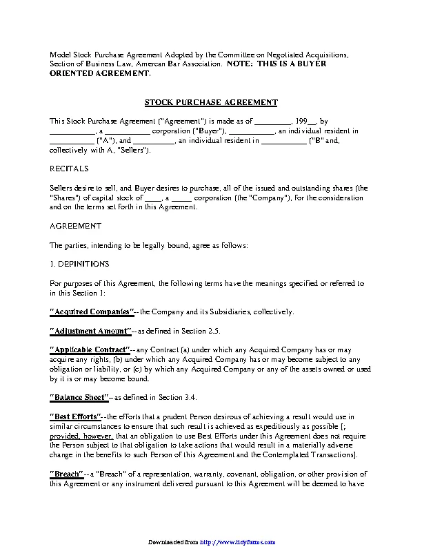 Stock Purchase Agreement 2