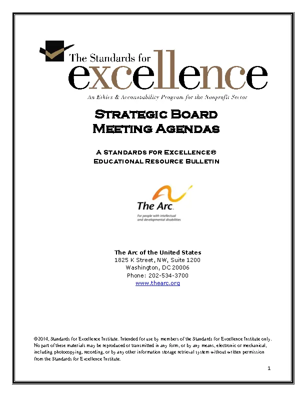 Strategic Effective Board Meeting Agenda Example